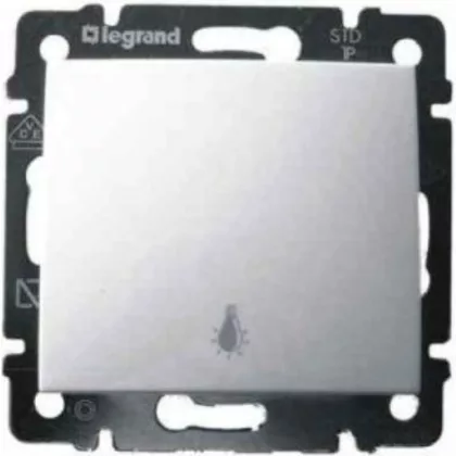   LEGRAND 774412 Valena egypólusú nyomó lámpajellel, fehér