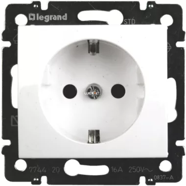 LEGRAND 774421 Valena 2P+F dugalj csatlakozóaljzat gyermekvédelemmel, fehér