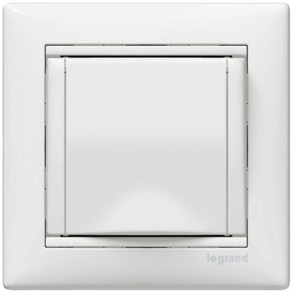 LEGRAND 774422 Valena 2P + F socket with flap, white