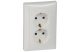 LEGRAND 774427 Valena 2x2P+F dugalj csatlakozóaljzat gyermekvédelemmel, fehér