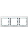 LEGRAND 774463 Valena hármas keret vízszintes kristály