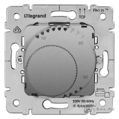 LEGRAND 775685 Galea Life standard szobatermosztát mechanizmus, alumínium LEGRAND 775685 Galea Life standard szobatermosztát mechanizmus, alumínium