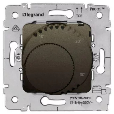 LEGRAND 775692 Galea Life komfort szobatermosztát mechanizmus, mélybronz