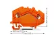 Wago 780-602 2 vezetékes átmenő sorkapocs; 2,5 mm²; középső jelölés; DIN 35 x 15 és DIN 35 x 7,5 sínhez; CAGE CLAMP®; 2,50 mm²; narancssárga