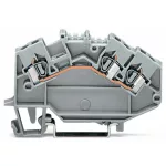 Wago 780-631 3 vezetékes átmenő sorkapocs; 2,5 mm²; középső jelölés; DIN 35 x 15 és DIN 35