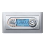   LEGRAND 781383 IOBL LCD kijelzős termosztát és világítási scenárió kapcsoló burkolat, alumínium