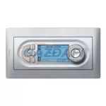   LEGRAND 781383 IOBL LCD kijelzős termosztát és világítási scenárió kapcsoló burkolat, alumínium