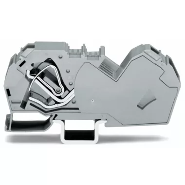  Wago 785-601 2 vezetékes átmenő sorkapocs; 35 mm²; beépített véglappal; oldalsó és középső jelölés; DIN 35 x 15 és DIN 35 x 7,5 sínhez; CAGE CLAMP®; 35,00 mm²; szürke