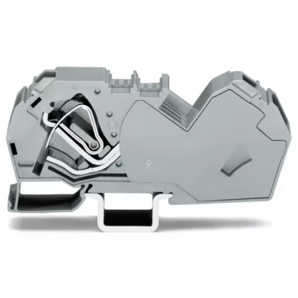    Wago 785-601 2 vezetékes átmenő sorkapocs; 35 mm²; beépített véglappal; oldalsó és középső jelölés; DIN 35 x 15 és DIN 35 x 7,5 sínhez; CAGE CLAMP®; 35,00 mm²; szürke