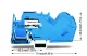 Wago 785-613 1 vezetékes N bontó sorkapocs; 35 mm²; beépített véglappal; CAGE CLAMP®; 35,00 mm²; kék