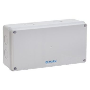 ELMARK 8004 wall-mounted waterproof junction box, 200x100x70mm, IP65