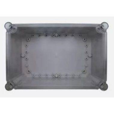 ELMARK wall-mounted waterproof junction box with transparent cover, 80x110x70mm, IP66
