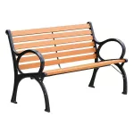   SG 802026 Banc exterior Godiva cu picioare din fontă, 122x54x73 cm