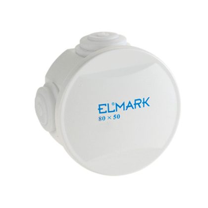 ELMARK 8071 falon kívüli vízálló kötdoboz, d=80mm, IP44