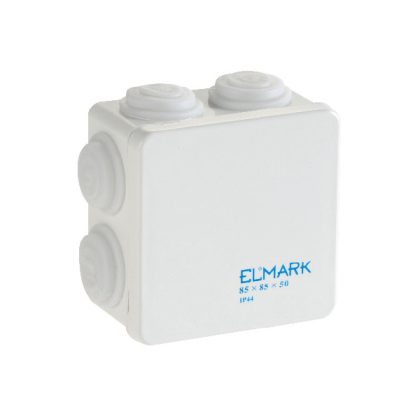   ELMARK 8072 wall-mounted waterproof junction box, 85x85x50mm, IP44