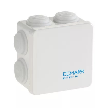   ELMARK 8072 wall-mounted waterproof junction box, 85x85x50mm, IP44