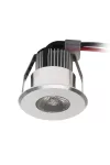 KANLUX "Haxa" süllyesztett lámpa, 1W, 1xPower Led, alumínium, meleg fehér, IP20