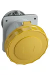 SCHNEIDER 81276 PRATIKA Wall-mounted inclined socket, 3P + F, 4h, 63A, 130V, IP67, screw SCHNEIDER 81276 PRATIKA Wall-mounted inclined socket, 3P + F, 4h, 63A, 130V, IP67, screw