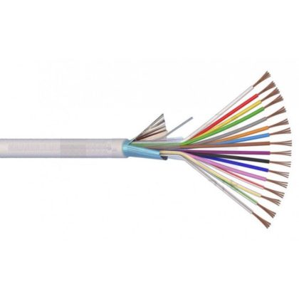 Riasztó vezeték 10x0,22 300/300 V fehér sodrott kivitel