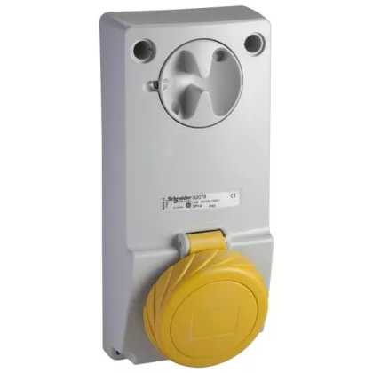   SCHNEIDER 82078 PK priză montaj Unika 16A, 2P + E - 100 ... 130 V AC - IP65