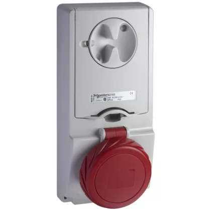   SCHNEIDER 82197 PK Unika ráépíthető aljzat 32A, 3P+N+F, 415V, IP65