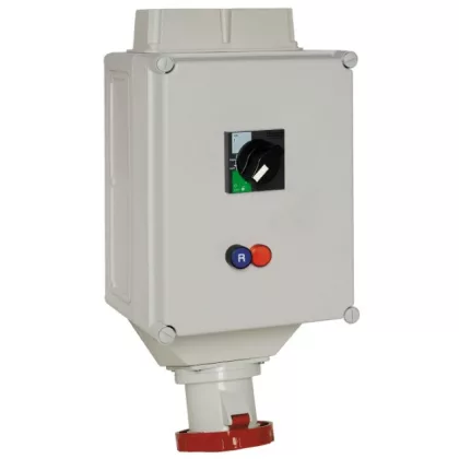   SCHNEIDER 82444 ISOBLOCK Reteszelhető aljzat, megszakító+ÁVK, 3P+F, 125A, 415V, IP65