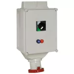   SCHNEIDER 82482 ISOBLOCK Lockable socket with circuit breaker, 3P + F, 63A, 415V, IP65