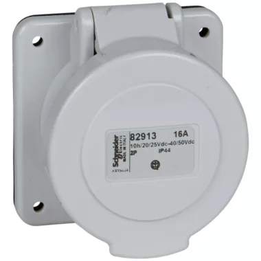 SCHNEIDER 82917 PK built-in socket 32A, 2P, 50V, IP44 SCHNEIDER 82917 PK built-in socket 32A, 2P, 50V, IP44