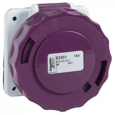 SCHNEIDER 82951 PK priza incastrat  16A 2P 20/25, egyenes