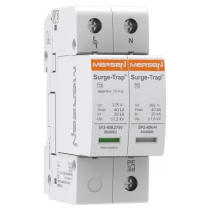   MERSEN 83020116 STPT2-40K275V-2PG Túlfeszültség levezető 2.típus , 230V, 1P+N (TT)