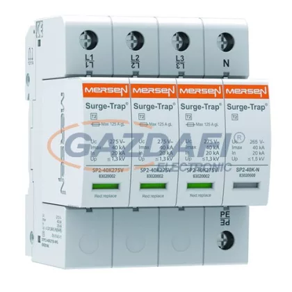   MERSEN 83020146 STPT2-40K275V-4PG Túlfeszültség levezető 2.típus , 230V/400V, 3P+N (TT)