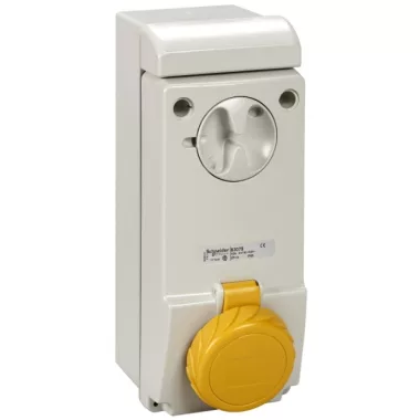 SCHNEIDER 83078 PK Unika socket 16A 2P + E - 100 ... 130 V AC - IP65