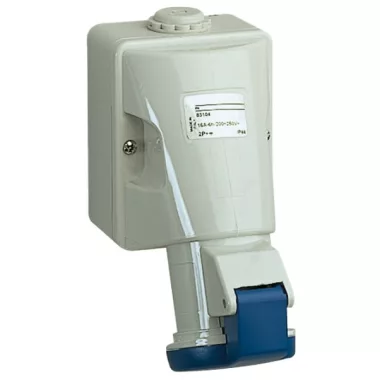 SCHNEIDER 83104 PK socket 16A 2P + E - 200 ... 250 V AC - IP44 SCHNEIDER 83104 PK socket 16A 2P + E - 200 ... 250 V AC - IP44