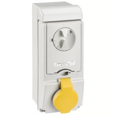 SCHNEIDER 83128 PK Unika socket 16A 2P + E - 100 ... 130 V AC - IP44 SCHNEIDER 83128 PK Unika socket 16A 2P + E - 100 ... 130 V AC - IP44