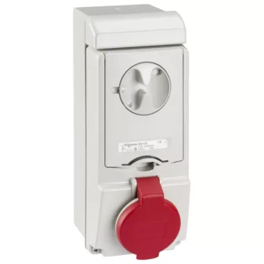 SCHNEIDER 83134 PK Unika socket 16A 2P + E - 380 ... 415 V AC - IP44