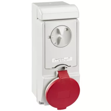 SCHNEIDER 83145 PK Unika socket 32A 2P + E - 380 ... 415 V AC - IP44