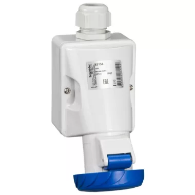 Priza SCHNEIDER 83154 PK 16A 2P + E - 200 ... 250 V AC - IP67