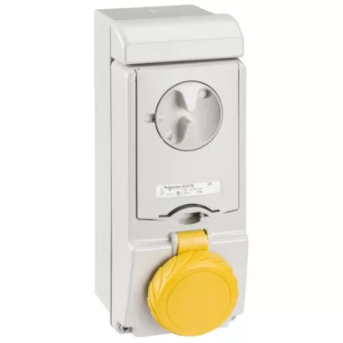 SCHNEIDER 83190 PK Unika socket 32A 3P + E - 100 ... 130 V AC - IP65 SCHNEIDER 83190 PK Unika socket 32A 3P + E - 100 ... 130 V AC - IP65