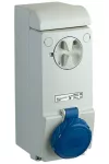 SCHNEIDER 83192 UNIKA Falra szerelhető, reteszelhető aljzat, 2P+F, 6h, 32A, 250V, IP65, olvadóbiztosítós