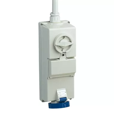 SCHNEIDER 83454 ISOBLOCK Wall-mounted, lockable socket, 2P + F, 6h, 16A, 250V, IP65, without protection SCHNEIDER 83454 ISOBLOCK Wall-mounted, lockable socket, 2P + F, 6h, 16A, 250V, IP65, without protection