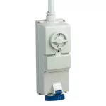   SCHNEIDER 83466 ISOBLOCK Wall-mounted, lockable socket, 2P + F, 6h, 32A, 250V, IP65, without protection