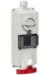 SCHNEIDER 83796 ISOBLOCK Wall-mounted, lockable socket, 3P + N + F, 6h, 32A, 415V, IP65, with DIN rail SCHNEIDER 83796 ISOBLOCK Wall-mounted, lockable socket, 3P + N + F, 6h, 32A, 415V, IP65, with DIN rail