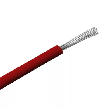 SiF 1x0,5mm2 Conductor siliconic rezistent la căldură rosu 300 / 500V