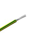 SiF 1x0,5mm2 Heat resistant silicone wire 300/500V green/yellow