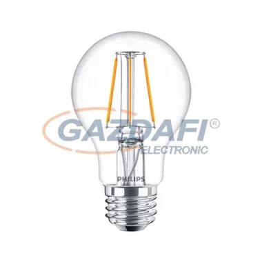 PHILIPS 871869657399000 A60 LED fényforrás, filament, E27, 4W, 470Lm, 240V, 2700K, 827, víztiszta búra