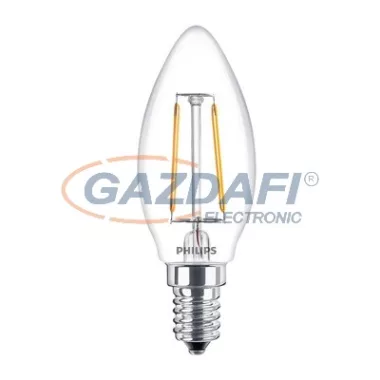 PHILIPS 871869657407200 B35 Filament LED fényforrás E14, 2W, 250Lm, 230V, 2700K PHILIPS 871869657407200 B35 Filament LED fényforrás E14, 2W, 250Lm, 230V, 2700K