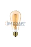 Bec Led dimabil PHILIPS 871869657571000 CLA LED  filament, 7W, E27, ST64, 2500K, 720Lm, 825, gold