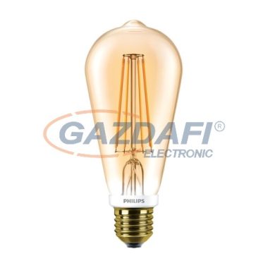 Bec Led dimabil PHILIPS 871869657571000 CLA LED  filament, 7W, E27, ST64, 2500K, 720Lm, 825, gold