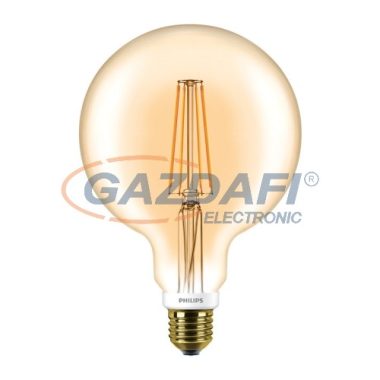 Bec Led dimabil glob mare PHILIPS 871869657577200 CLA LED globe  filament, 7W, E27, G120, 2000K, 630Lm, 820, GOLD