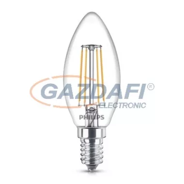 PHILIPS 871869658729400 B35 Filament LED fényforrás E14, 4W, 470Lm, 230V, 2700K